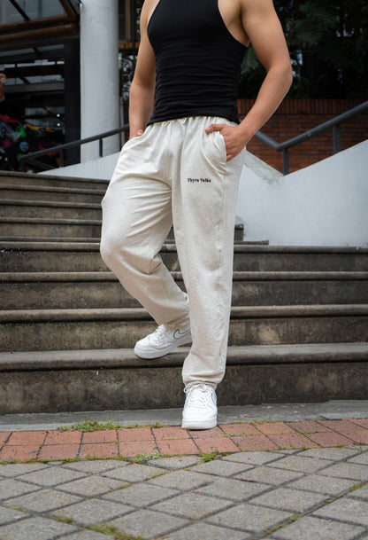 Jogger Unisex Blanco Marfil Comfy Fit